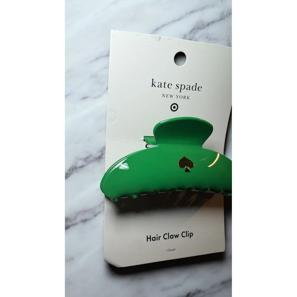 Kate‎ Spade Hair Claw Clip Green NWT